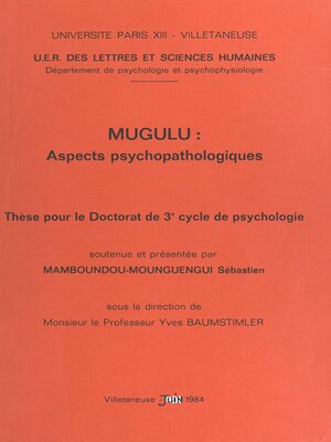 cover image of Mugulu